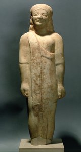 कौरोस डायोनिसर्मोस, ग्रीक, पुरातन काल, c.600 ईसा पूर्व (पत्थर) द्वारा अज्ञात