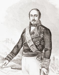 लियोपोल्ड ओ'डोनेल और जोरिस (1809 - 1867), स्पेनिश रईस, सैनिक और राजनीतिज्ञ। टेटुआन के ड्यूक के रूप में स्पेन के महान, लुसेना की पहली गणना और एल'यूनिवर्स इलस्ट्रे से अलीगा का पहला विस्काउंट, पेरिस प्रकाशित द्वारा अज्ञात