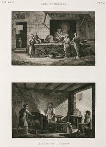 धातु, कॉपर कॉपरस्मिथ और लोहार, मिस्र, c 1798 द्वारा अज्ञात