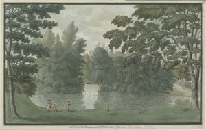 नीडवुड - ब्रिकली लॉज: वाटर कलर पेंटिंग, 1786 द्वारा अज्ञात
