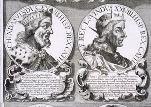 Portraits of Chindasuinth and Recceswinth (litho) द्वारा अज्ञात