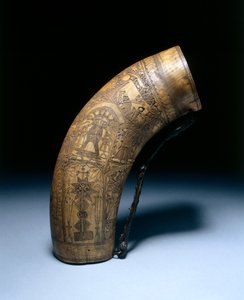 पाउडर फ्लास्क, देर से 1700s-ealry 1800s द्वारा अज्ञात