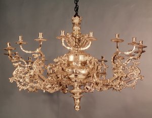 रानी ऐनी झूमर, c.1704 द्वारा अज्ञात