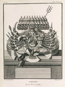 सीलोन द्वीप के राजा रावणेन द्वारा अज्ञात