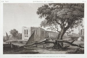 रूदाह, मिस्र के द्वीप से ओल्ड काहिरा में जल संचयन, c 1798 द्वारा अज्ञात