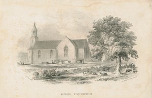 वेफॉर्ड चर्च: लिथोग्राफ, 1841 द्वारा अज्ञात