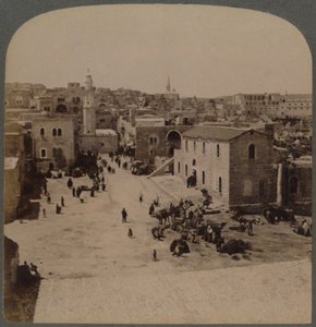 यहूदिया का बेथलहम, यीशु का जन्मस्थान, फिलिस्तीन, 1896।