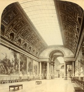 लड़ाइयों की गैलरी, वर्साय, c1900। द्वारा अंडरवुड और अंडरवुड