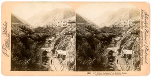 माउंट लेबनान, ज़लाह, लेबनान में, 1900। द्वारा अंडरवुड और अंडरवुड