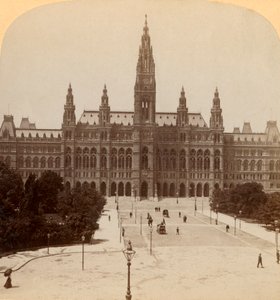 महान राठौस, वियना, ऑस्ट्रिया टॉवर 320 फीट ऊंचा, 1899। द्वारा अंडरवुड और अंडरवुड