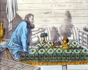 एक पारसी, एक अग्नि उपासक, जो जोरास्ट्रियन (जरथुस्त्र, जरथुस्त्र, जरथुस्त्र या पारसी) से उतरता है। द्वारा अज्ञात कलाकार