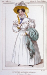 एडिलेड यूजनी लुईस डी'ऑरलियन्स, या मैडम एडिलेड (1777-1847)। फ्रांसीसी राजकुमारी। 1850 . से उत्कीर्णन द्वारा अज्ञात कलाकार