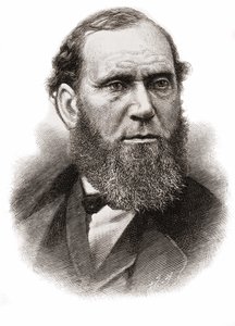 एलन पिंकर्टन (1819-1884), स्कॉटिश मूल के अमेरिकी जासूस। द्वारा अज्ञात कलाकार