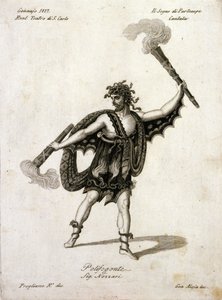 जियोवानी सिमोन मेयर (जोहान साइमन मेयर) (1763-1845) द्वारा "" द ड्रीम ऑफ पार्थेनोप "" में पोलीफगोंटे की भूमिका में एंड्रिया नोज़ारी (1775-1832) - नेपल्स, टीट्रो सैन कार्लो द्वारा अज्ञात कलाकार