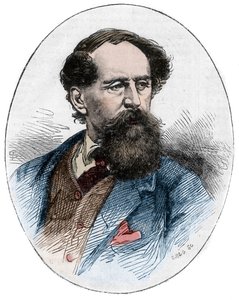 चार्ल्स डिकेंस (1812-1870) - अंग्रेजी उपन्यासकार - ब्रिटिश लेखक चार्ल्स डिकेंस का पोर्ट्रेट (1812-1870) द्वारा अज्ञात कलाकार