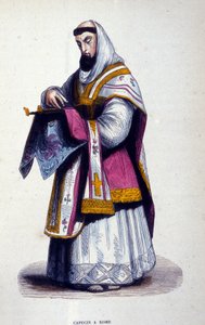 रोम में Capuchin। धार्मिक आदेश पर एक एल्बम से उत्कीर्णन, पेरिस द्वारा अज्ञात कलाकार