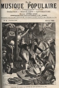 सिमरोसा ने अपनी कार और सामान को जब्त कर लिया डोमेनिको सिमरोसा (1749-1801), 18 वीं शताब्दी के इतालवी संगीतकार को देखता है। "" लोकप्रिय संगीत """ में उत्कीर्णन शानदार साप्ताहिक समाचार पत्र - 1882 द्वारा अज्ञात कलाकार