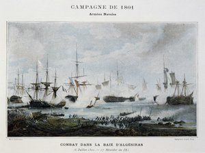 Algesiras . की खाड़ी में मुकाबला द्वारा अज्ञात कलाकार