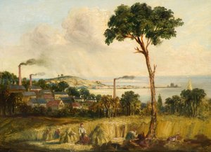 बाल्गे हिल से डंडी, c.1824 (बोर्ड पर तेल) द्वारा अज्ञात कलाकार