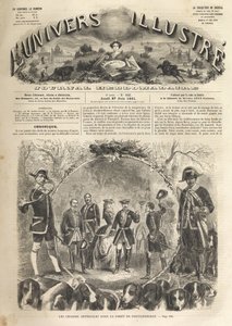 फॉनटेनब्लियू में सम्राट नेपोलियन III शिकार - 1861 - नेपोलियन III (1808-1873) और इम्पेराट्रिस यूजनी (1826-1920) की उपस्थिति में फॉनटेनब्लियू में इंपीरियल शिकार। 1861 का शानदार ब्रह्मांड - द्वारा अज्ञात कलाकार