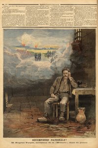 यूजीन टरपिन (1848-1927) रसायनज्ञ, 1884 में मेलिनाइट (एक विस्फोटक) के आविष्कारक, अपने सेल में, अपने आविष्कार को दुश्मन को बेचने का आरोप (गलत तरीके से) लगाया। उन्होंने उपन्यास "फेस औ ड्रेप्यू" में थॉमस रोच के चरित्र के लिए जूल्स वर्ने को प्रेरित कि द्वारा अज्ञात कलाकार