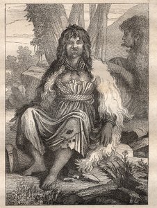 दुनिया भर में अभियान (1785-1788) जीन फ्रेंकोइस गैलाउप डी ला पेरोस (1741-1788) द्वारा: फ्रांसीसी (अलास्का) के बंदरगाह की महिलाओं के प्रकार - "लेस ग्रैंड्स मेरिनर्स डु 18 वीं शताब्दी" से लिया गया चित्रण" द्वारा अज्ञात कलाकार