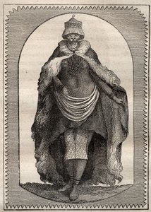 एंडर्स स्पारमैन (1748-1820) द्वारा दक्षिण अफ्रीका (1775) की भूमि के आंतरिक भाग के लिए अभियान: एक हॉटटोट (महिला खोइखोई) - "18 वीं शताब्दी के महान नाविक" से लिया गया चित्रण। द्वारा अज्ञात कलाकार