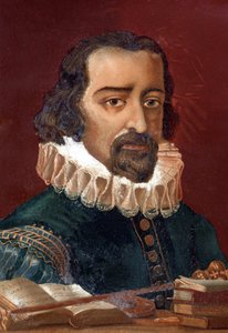 फ्रांसिस बेकन (1561-1626), इंग्लैंड के चांसलर और "लुई फिगुएर द्वारा विज्ञान और उसके पुरुष" के बाद दार्शनिक। बार्सिलोना 1881 द्वारा अज्ञात कलाकार