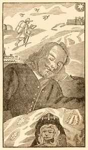 तीर्थयात्रियों की प्रगति इस दुनिया से, जॉन बयान (1628-1688) द्वारा आने वाले तीर्थयात्री क्रिश्चियन का सपना देखने वाले लेखक को उनके पाप के ज्ञान से बोझिल करना द्वारा अज्ञात