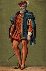 Gaspard de Coligny (1519-1572), फ्रांस के एडमिरल। द्वारा अज्ञात कलाकार