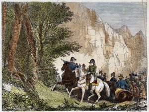 जनरल बोनापार्ट (नेपोलियन I) और पास्कल (पास्केल) पाओली (1725 - 1807), कोर्सीकन देशभक्त। 19वीं सदी की नक्काशी द्वारा अज्ञात कलाकार