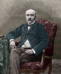 जॉर्जेस क्लेमेंसौ (1841-1929), 1885 में फ्रांसीसी राजनीतिज्ञ। द्वारा अज्ञात कलाकार