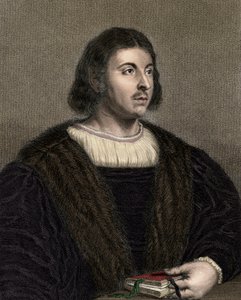 Giovanni Boccaccio (Boccace) १३१३-१३७५ - उत्कीर्णन - १९वीं शताब्दी द्वारा अज्ञात कलाकार