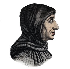 Girolamo Savonarola (1452 -1498) इतालवी डोमिनिकन पुजारी और फ्लोरेंस के नेता - जेरोम सवोनारोल का पोर्ट्रेट (Girolamo Savonarola (1452-1498), इतालवी डोमिनिकन प्रेडिकेटर और सुधारक द्वारा अज्ञात कलाकार