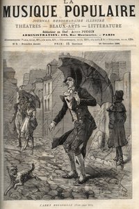 गुइल्यूम जोसेफ रूसेल (रूसेल), डिट कैडेट रूसेल (1743-1807), फ्रांसीसी बेलीफ, एक रू डे पेरिस में बारिश के तहत। "लोकप्रिय संगीत" में उत्कीर्णन "सचित्र साप्ताहिक समाचार पत्र - 1881" द्वारा अज्ञात कलाकार