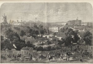 हैम्बर्ग - जर्मनी - बागवानी प्रदर्शनी 1869 - हैम्बर्ग - अंतर्राष्ट्रीय बागवानी प्रदर्शनी का पार्क द्वारा अज्ञात कलाकार