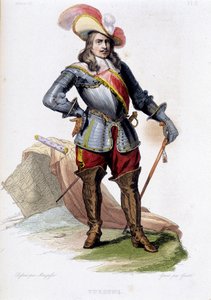 हेनरी डी ला टूर डी औवेर्गने, ट्यूरेन के विस्काउंट (1611-1675), फ्रांस के मार्शल। 1837 . की नक्काशी द्वारा अज्ञात कलाकार