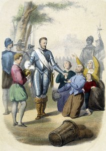 1594 में पेरिस के मुख्यालय में हेनरी चतुर्थ (1553 - 1610)। द्वारा अज्ञात कलाकार