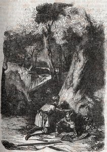 हर्मोनाइड्स को ज़र्बिन द्वारा उलट दिया गया और बचाया गया - 1851 लुडोविको एरियोस्टो द्वारा "" फ्यूरियस रोलैंड "" (ऑरलैंडो फ्यूरियोसो) (16 वीं शताब्दी) से उत्कीर्णन, जिसे एरियोस्टा के रूप में जाना जाता है - काउंट ऑफ ट्रेसन द्वारा इतालवी से द्वारा अज्ञात कलाकार