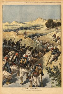 अल्जीरिया में, ज़ौवेस की एक पूरी बटालियन द्वारा आयोजित एक बटालियन, घुड़सवार सेना द्वारा प्रबलित, अरेस्की बेन बशीर को पकड़ने के लिए, अल्जीयर्स अदालत ने तीन बार मौत की सजा सुनाई। "" ले पेटिट जर्नल "" 23/12/1893 में उत्कीर्णन। सेल्वा का सं द्वारा अज्ञात कलाकार