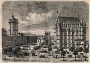 19वीं सदी में विन्सेनेस के महल का आंतरिक दृश्य - 1875 . का उत्कीर्णन द्वारा अज्ञात कलाकार