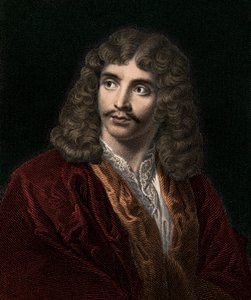 जीन बैप्टिस्ट पॉक्वेलिन मोलिरे 1622-1673 - उत्कीर्णन - 19वीं शताब्दी द्वारा अज्ञात कलाकार