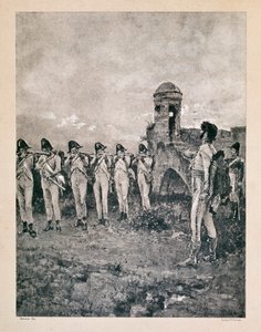 जोआचिम मूरत (१७६७-१८१५), फ्रांस के मारेचल, नेपल्स के राजा, ने कालब्रिया प्रिंट्स ऑफ़ पीरियड में १३/१०/१८१५ को शूट किया। द्वारा अज्ञात कलाकार