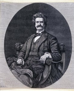 जोहान II स्ट्रॉस जूनियर (1825-1899), ऑस्ट्रियाई संगीतकार। द्वारा अज्ञात कलाकार