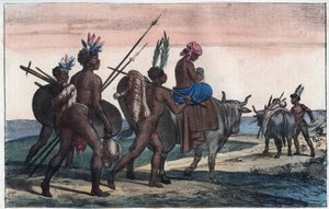 इस कदम पर केप के कोरा हॉटनटॉट्स - ब्रह्मांड के सभी लोगों के "" रीति-रिवाजों और रीति-रिवाजों से उत्कीर्णन। अर्थात्, सरकार का इतिहास, कानूनों का, मिलिशिया का, सभी राष्ट्रों के धर्म का सबसे दूरस्थ समय से लेकर आज तक का इतिहास "1856 द्वारा अज्ञात कलाकार
