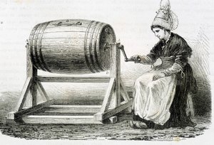 नॉर्मंडे मंथन - लुई फिगुएरे द्वारा "" उद्योग के चमत्कार "" में द्वारा अज्ञात कलाकार