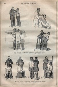 न्यायिक मानवमिति या बर्टिलोनेज, अल्फोंस बर्टिलन की विधि (1853-1914) - "" ला साइंस फ़्रैंचाइज़ "" में उत्कीर्णन द्वारा अज्ञात कलाकार