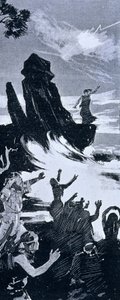 वाईएस का राजा, ब्रिटनी का एक प्रसिद्ध शहर, जिसके बारे में कहा जाता है कि यह 4 या 5 वीं शताब्दी में बाढ़ में आया था। एडौर्ड लालो (1823 - 1892) ने ओपेरा ले रोई डी'एस (1888) की रचना की। 19वीं सदी का चित्रण द्वारा अज्ञात कलाकार