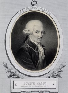 संगीतकार फ्रांज जोसेफ हेडन का लॉकेट पोर्ट्रेट (1732-1809) द्वारा अज्ञात कलाकार