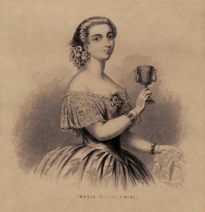 Marietta Piccolomini - इतालवी सोप्रानो का चित्र द्वारा अज्ञात